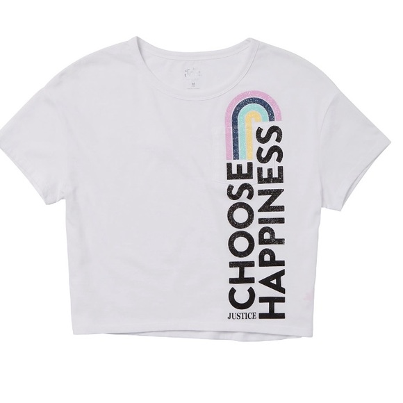 NWT Justice Girls Short Sleeve Everyday Faves Boxy T-Shirt, Sizes small 7/8 - Picture 4 of 11